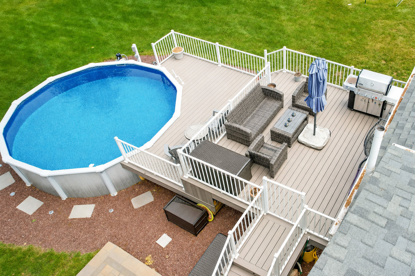 Pool deck construction