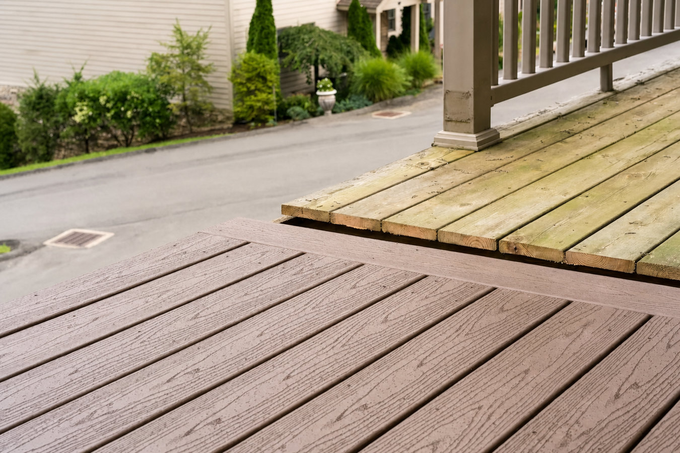 Trex deck installation